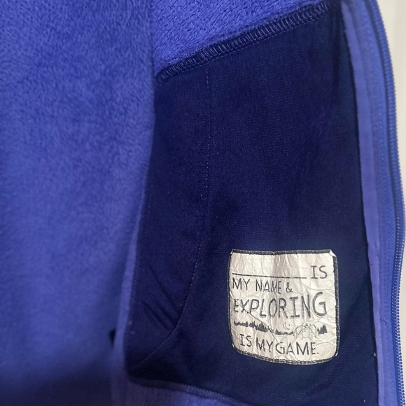 Girls The North Face Purple Fleece Lined Zippered Sweater Jacket.‎ Size XL (18). - Picture 7 of 7
